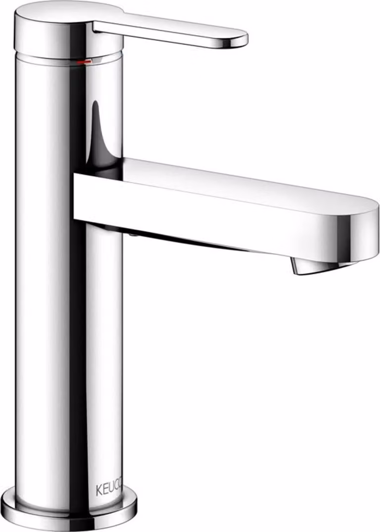 KEUCO IXMO Flat Mitigeur monocommandé pour lavabo 100, sans vidage à tirette, saillie 109mm, 59502013100, 59502013100