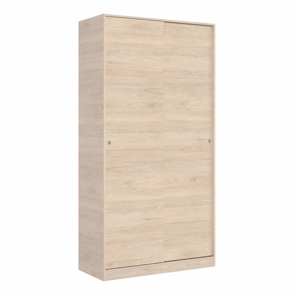 Armadio con ante scorrevoli Abigale DMORA per camera da letto, Rovere, L: 100 cm, P: 50 cm, H: 204 cm – 2