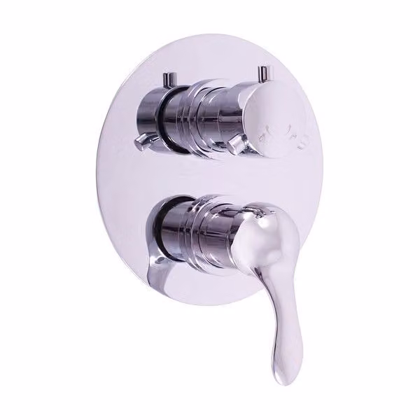 Miscelatore da incasso per doccia con interruttore LABE, Colore: cromo (L086K)