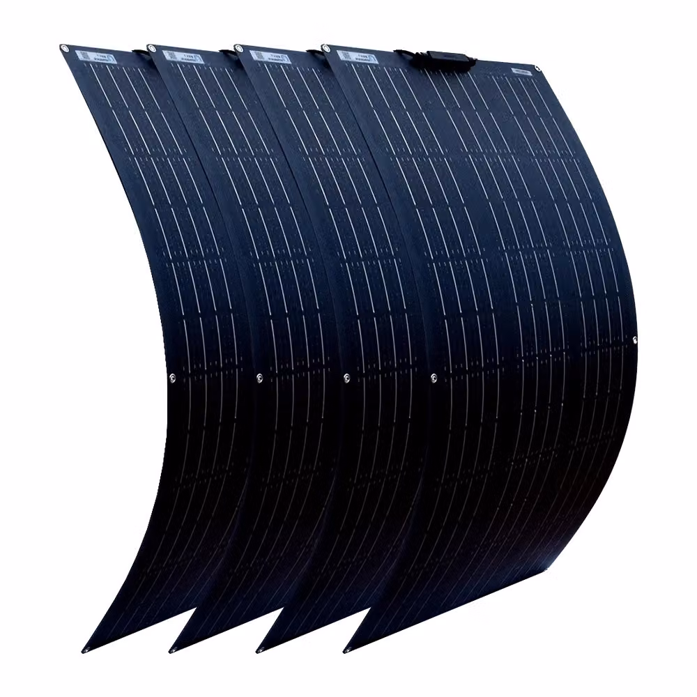 Pannello solare, design flessibile, alta efficienza, 4pcs 100w