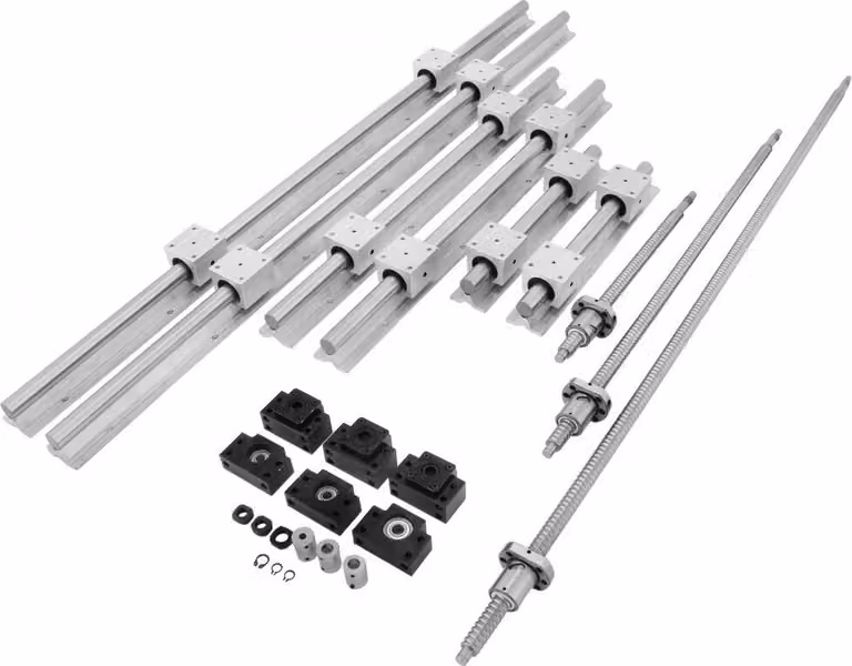 Guida lineare Guida lineare SBR20 - 300, 600, 1000 mm Guida lineare - 3 viti a sfere C7 - Orizzontale