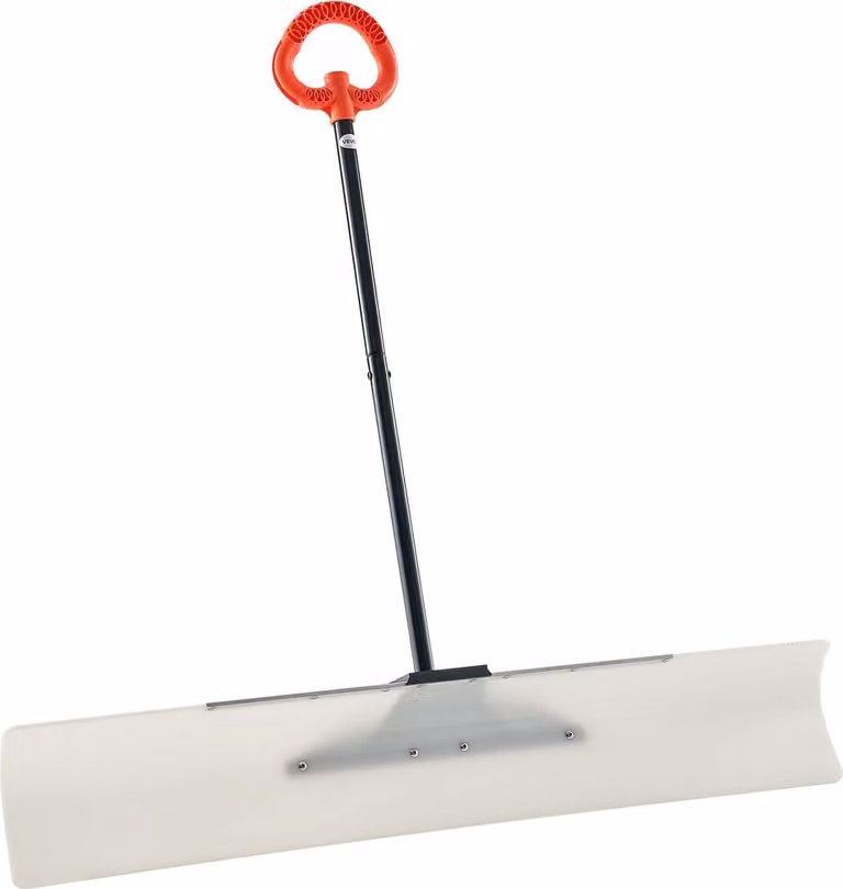 Pala da neve - Pala da neve/spazzaneve - Lama in HDPE - Impugnatura ergonomica - Dimensioni 123,5 x 125 cm - Leggera e portatile - Per vialetti, scale, marciapiedi