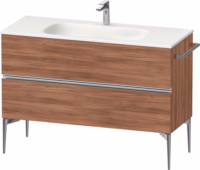 Duravit Sivida Meuble sous-lavabo, 2 tiroirs, poignée profilée chromée, 1210x477x592mm, pour Sivida, SV4653010790000, SV4653010790000
