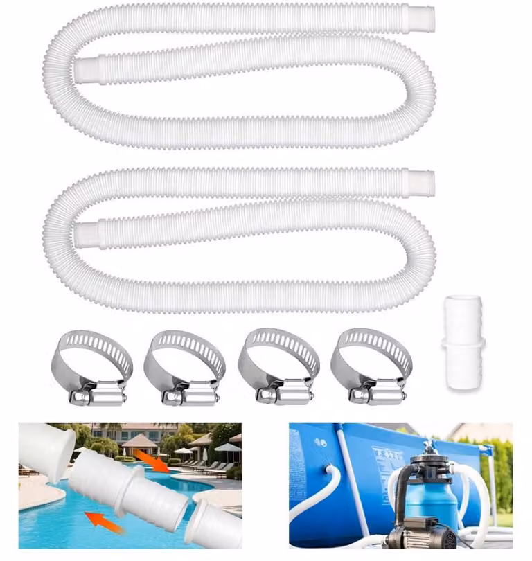 Tubo di ricambio per piscina, diametro 32 mm, lunghezza 1,5 metri