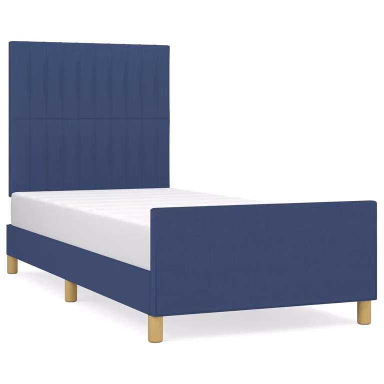 Giroletto senza Materasso Blu 80x200 cm in Tessuto