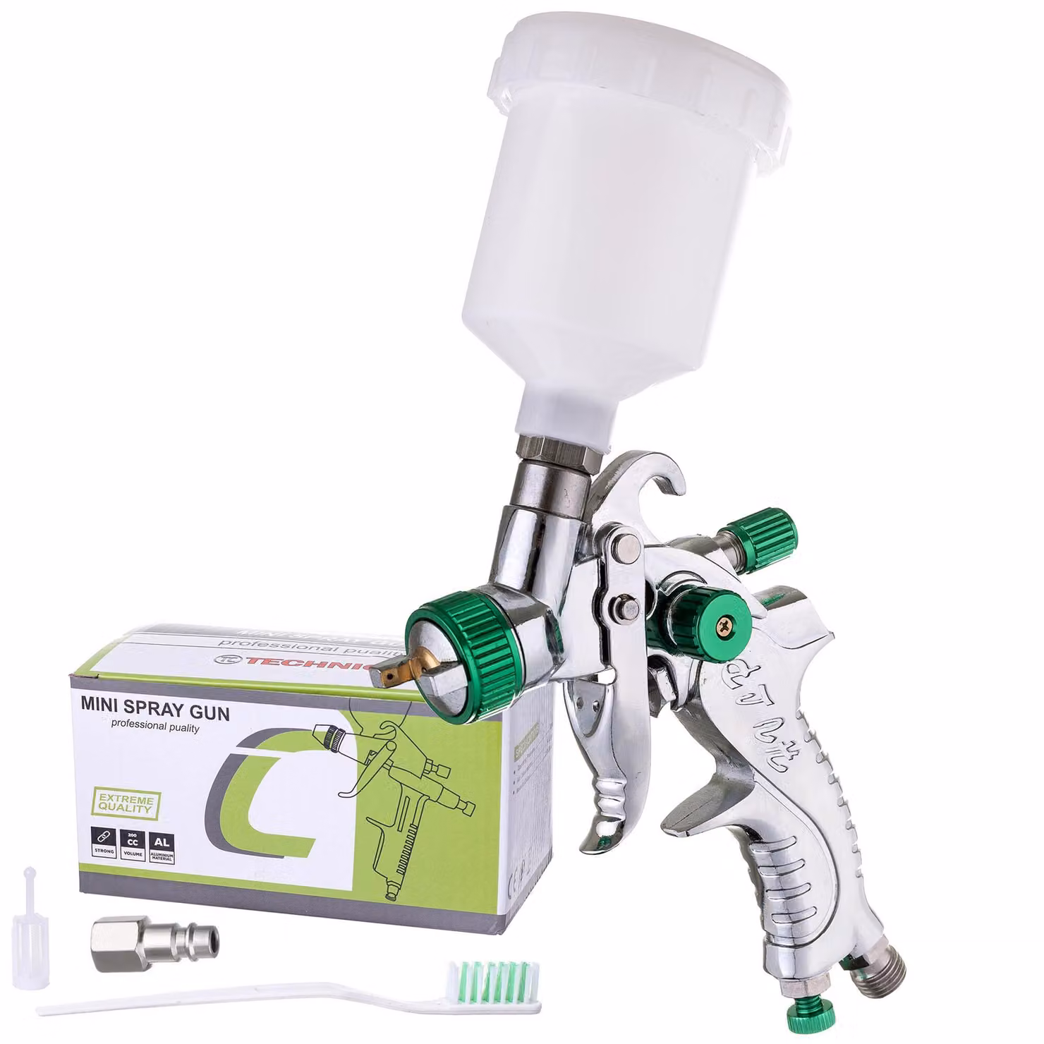 Mini pistola HVLP per modellismo con ugello 0,8 mm Technic H-602P (125 ml)