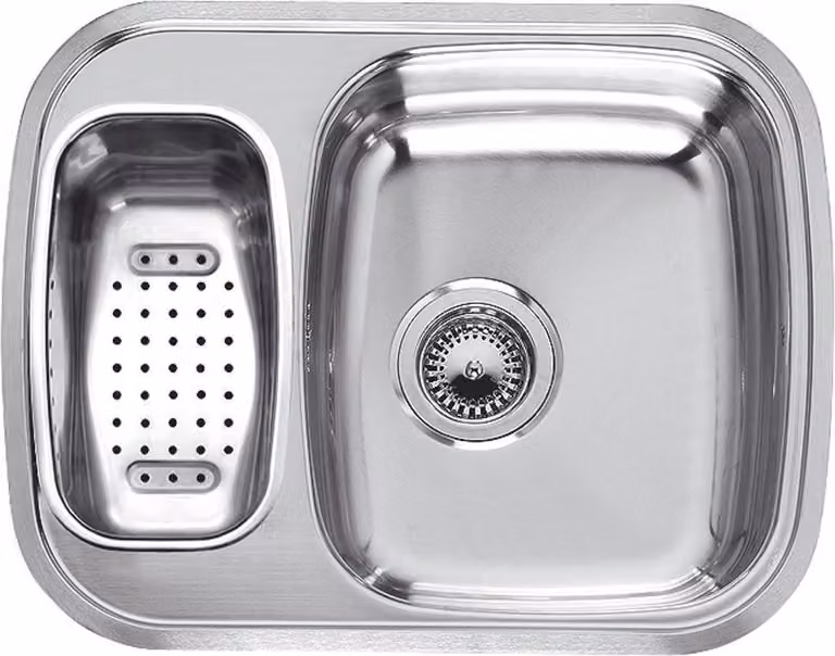 REGINOX R17074 Lavello in acciaio inox Queen 60 (L) KGOKG Vasca a destra dell'armadio larghezza 60 cm / incasso / installazione superficiale