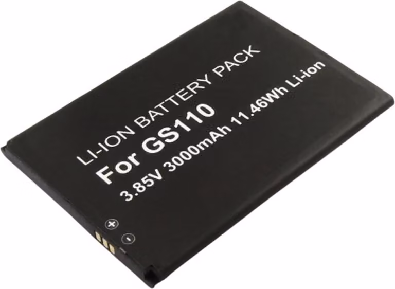 Avizar, Batteria per Gigaset GS110 3,8 V 3000mAh Li-Ion Ref V30145, Nero
