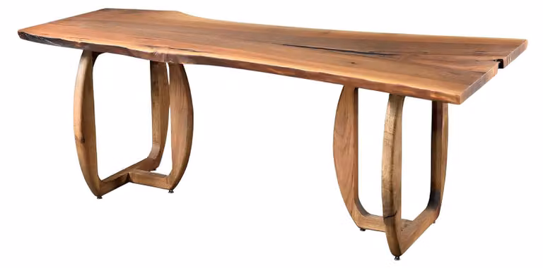 Tavolo, stile moderno, colore marrone, nuovo, comodo, confortevole, per la sala da pranzo, forma rettangolare