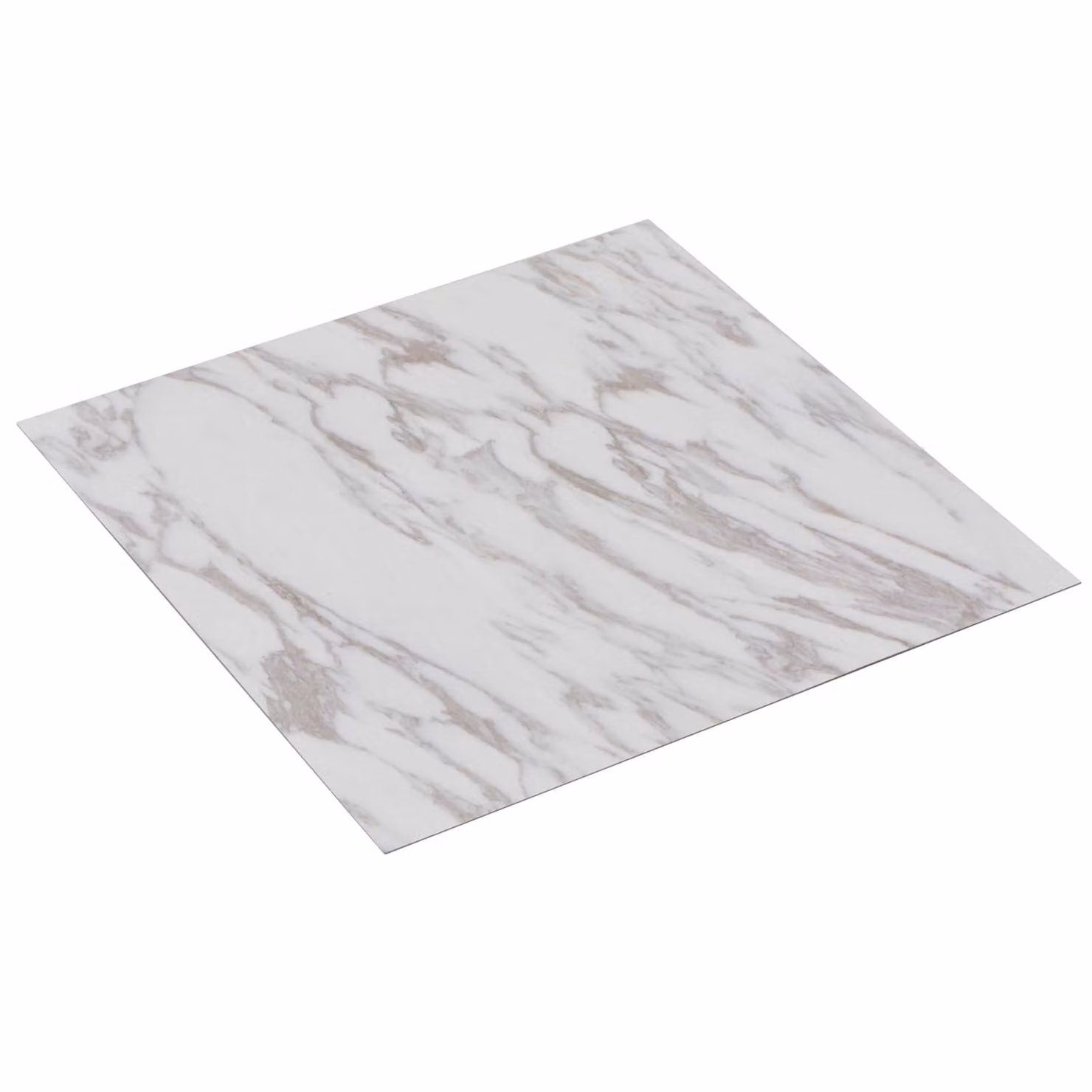 Plance per pavimentazione autoadesive vidaXL effetto legno bianco e marrone in plastica L: 30,5 cm, P: 30,5 cm, H: 0,56 cm