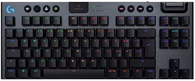 Tastiera Gaming Meccanica Logitech G915 X Lightspeed TKL Black con Bluetooth e Wi-Fi