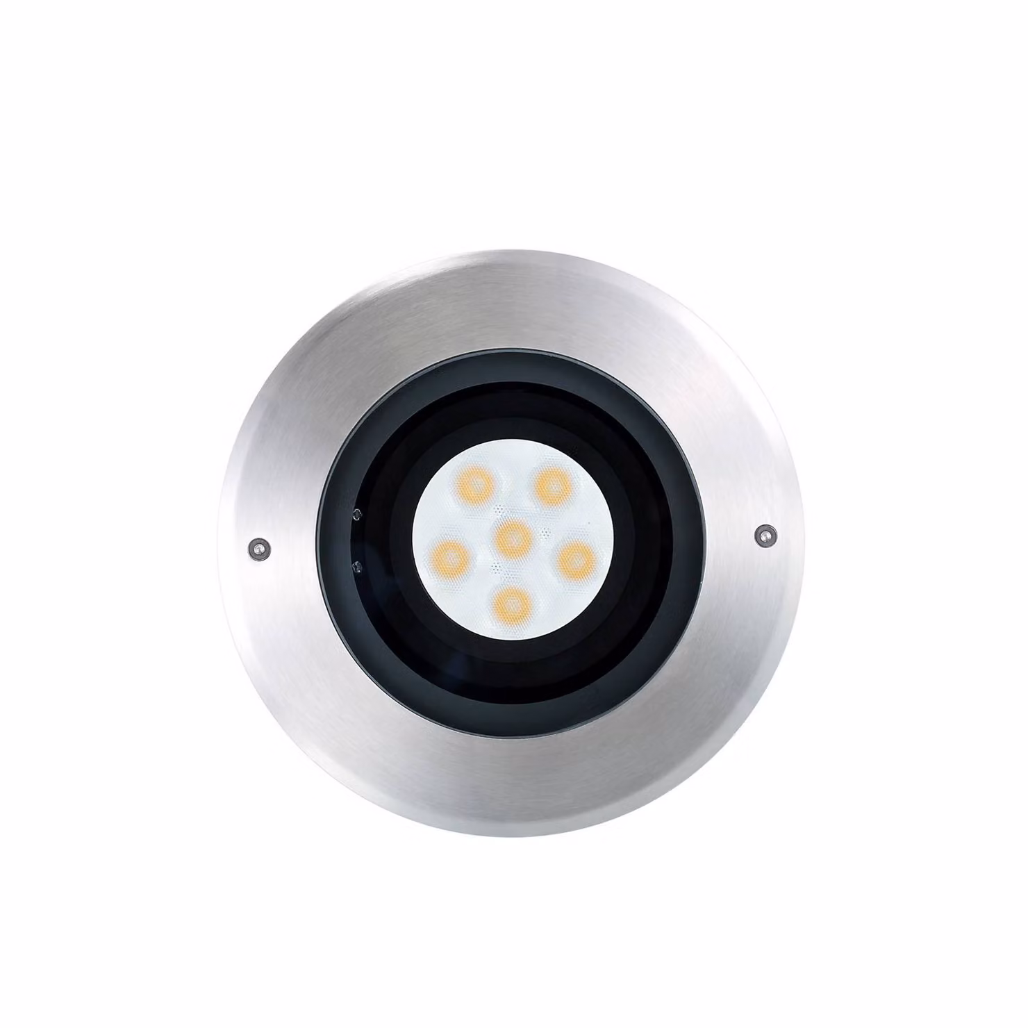 Sylvania lampada da incasso per pavimento a LED Interrata M, Ø 20 cm, IP65, Alluminio / Grigio / Zincato, Alluminio, Faretto da incasso da terra