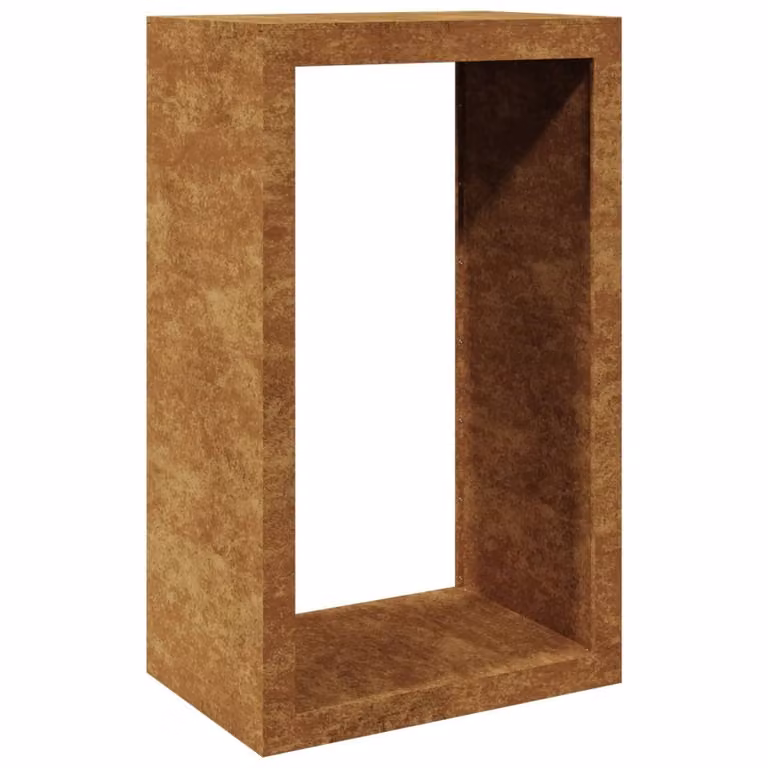 Rack per Legna da Ardere 60x40x100 cm in Acciaio Corten