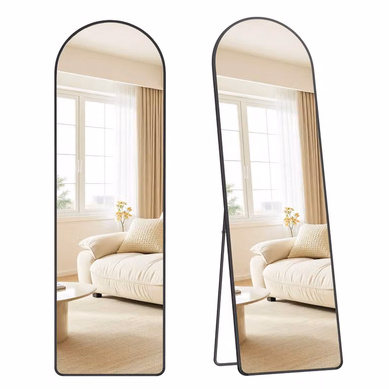 SONGMICS Specchio a Figura Intera, Nero Inchiostro / 160 x 50 cm