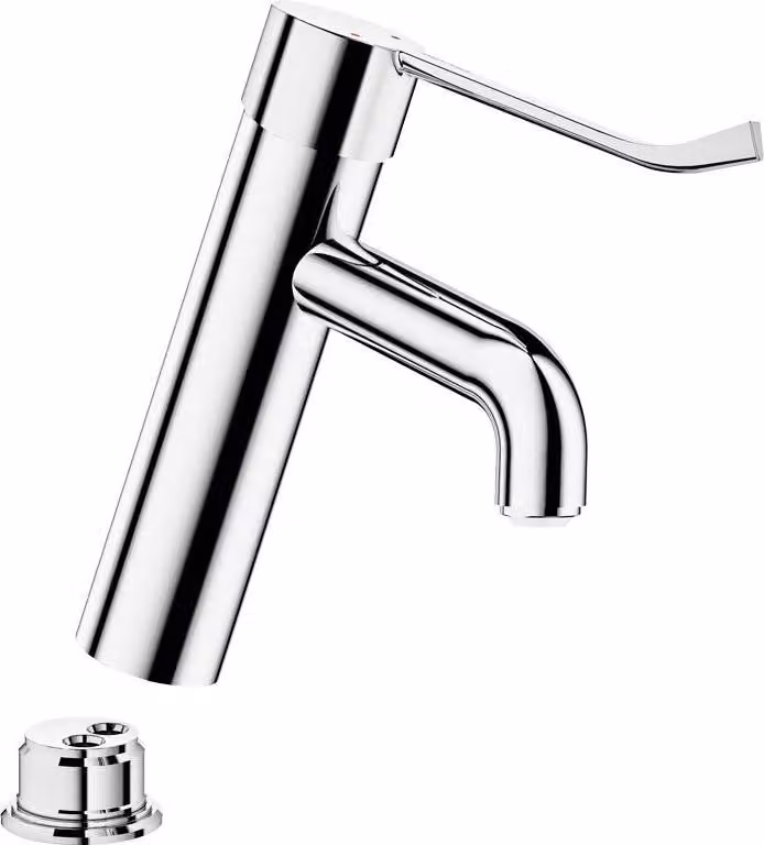 Delabie EHM WT BIOCLIP H.95 L.120, senza scarico, leva igienica, senza prelavaggio.