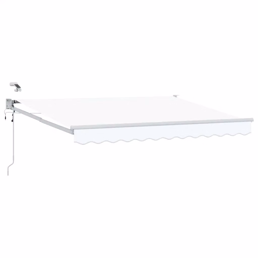 Tettuccio elettrico retrattile vidaXL bianco in poliestere e alluminio L: 3 m, P: 2,5 m – 2