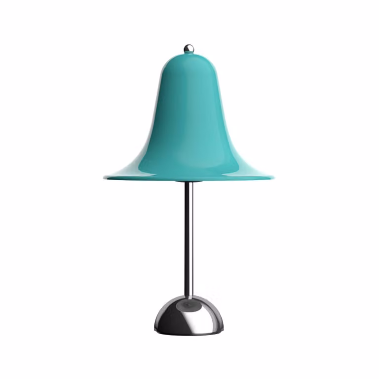 Verpan Lampada da tavolo Pantop, Verde, Soggiorno / Sala da pranzo, Metallo, Design, Lampada da tavolo