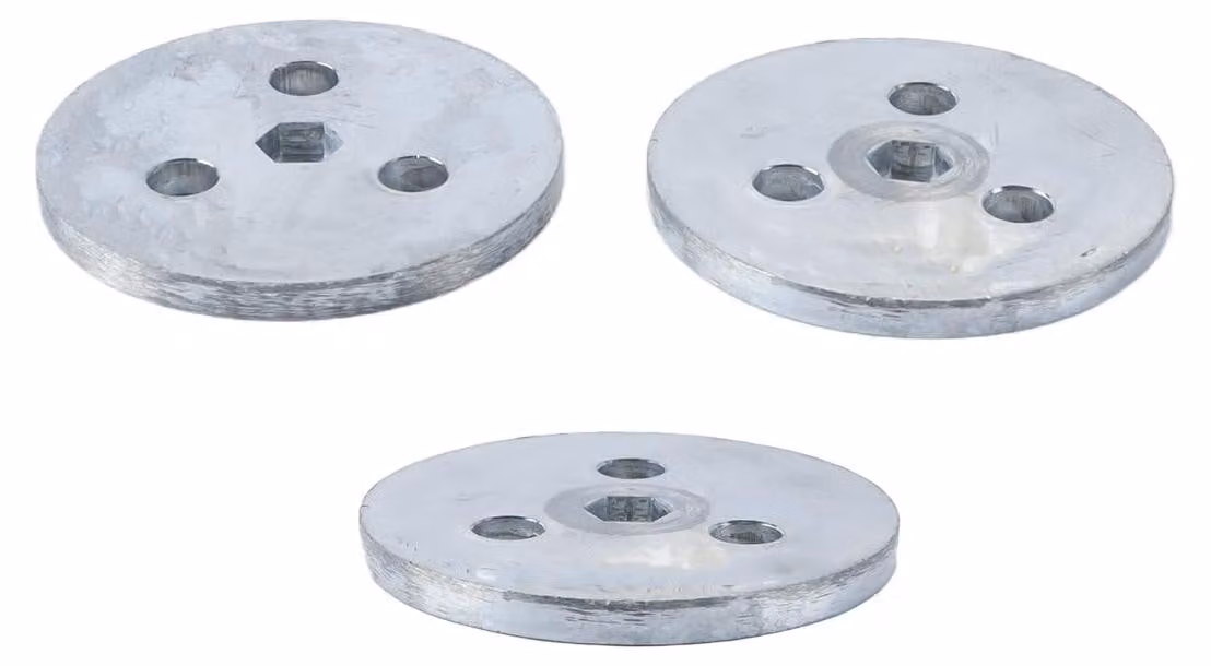 Piastre di zavorra per piscine, anodo in zinco, 2 set, per piscina