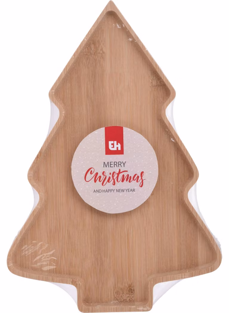 Piatto da portata in legno Albero di Natale XMAS