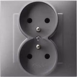 SZAFIR Presa doppia con cornice con/senza grigio