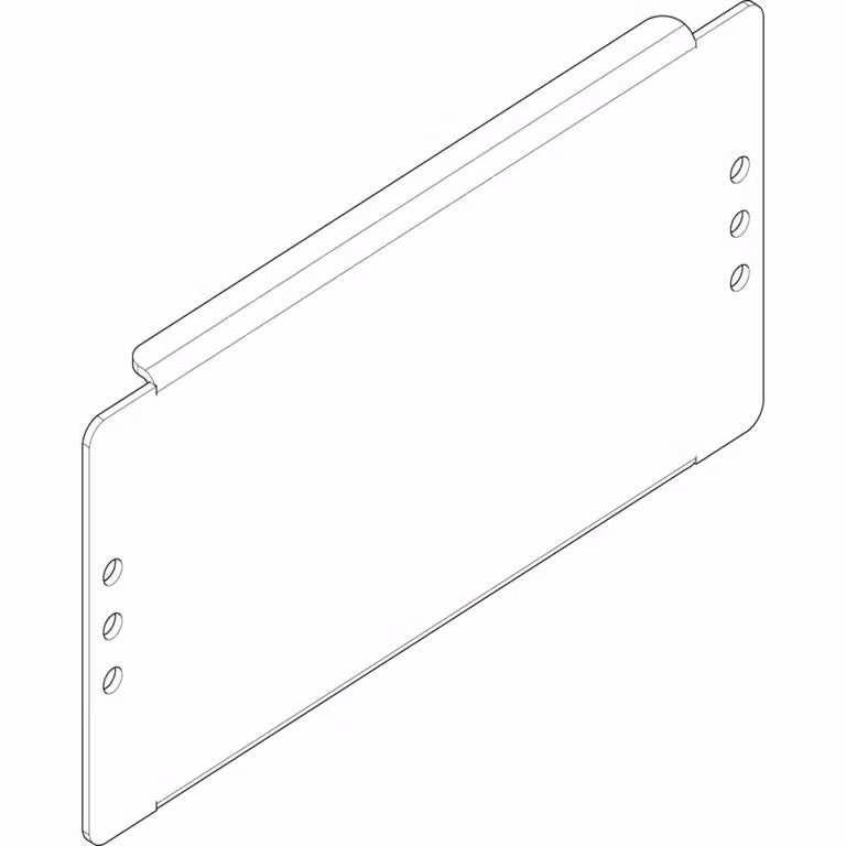 Piastra di montaggio ABN 200x100 mm 1FB/1RE per il montaggio tra i profili portanti FM11N