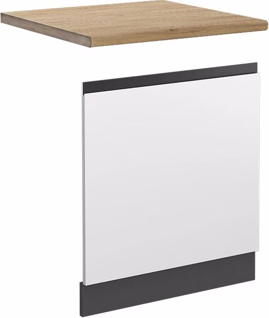 Pannello frontale R-Line J-Shape Vicco in legno Bianco/Antracite, Larghezza: 60 cm