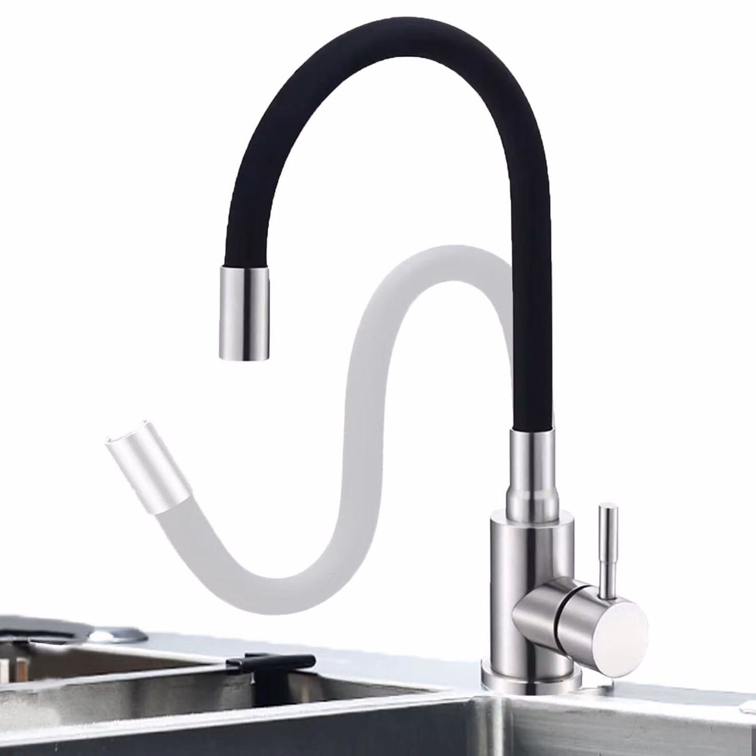 Rubinetto da cucina flessibile con rotazione a 360°