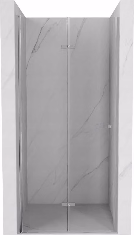 Mexen Lima porta doccia pieghevole 75 cm, trasparente, cromo - 856-075-000-01-00