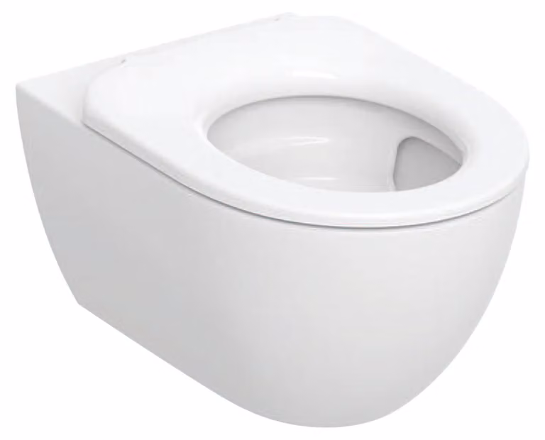 Ensemble de WC suspendu Geberit Acanto, à fond creux profondeur, TurboFlush, avec lunette de WC, 502.996.00.1, 502.996.00.1