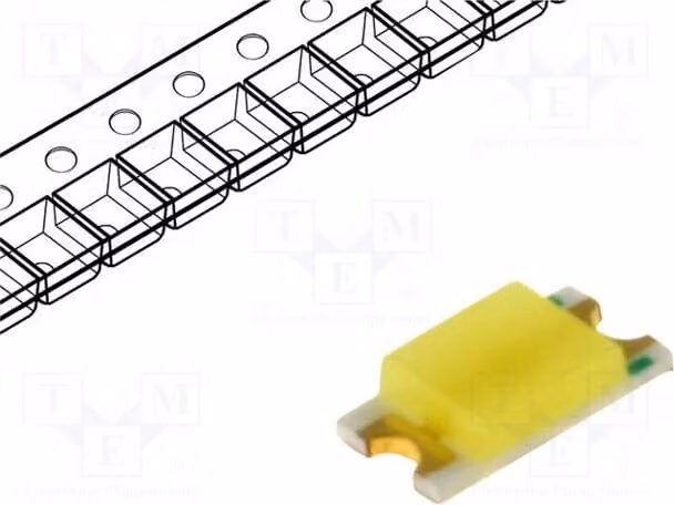 5 LED SMD, 20mA, 500÷845 mcd, bianco, 120°, 1206, 2,8÷3,6V, WW-WIS150TS-G, diodi LED SMD
