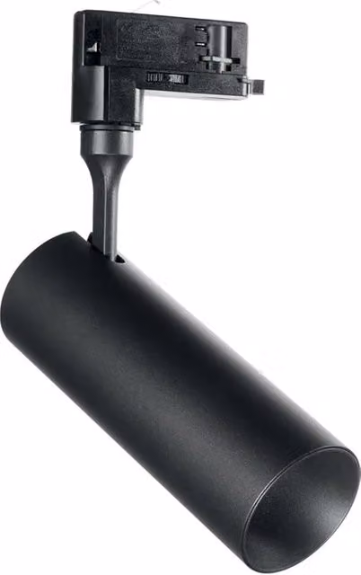 Proiettore a binario Smile IDEAL LUX in alluminio nero con LED da 15W, luce calda 3000K e CRI 90 – 1