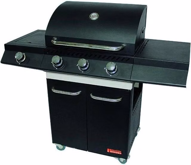 Barbecue Sandrigarden gas Canada, 3 fuochi + fornello, 12,8 kw