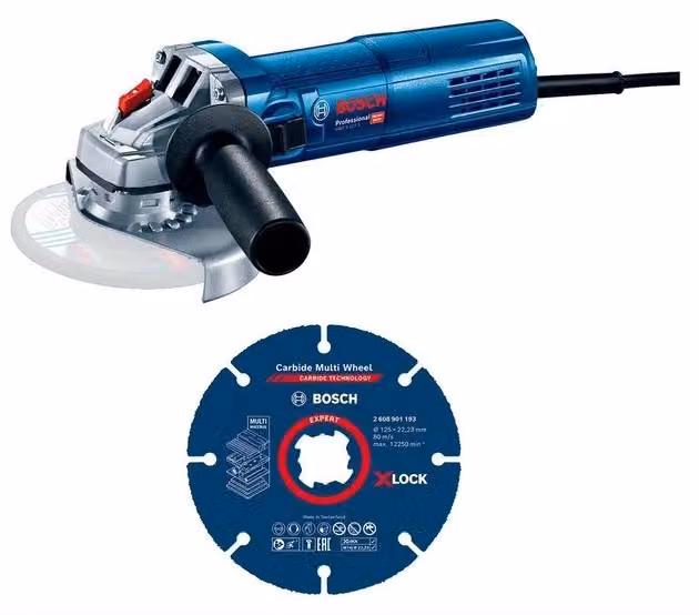 Smerigliatrice Angolare 125 Mm Gws 9-125 S + Disco X-Lock