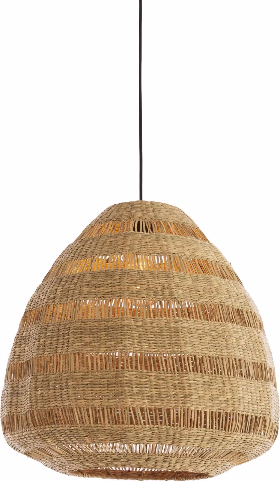 Lampada a sospensione - naturale - Soluna - materiali vegetali - Ø 56cm - E27 - 2996283 - Light & Living