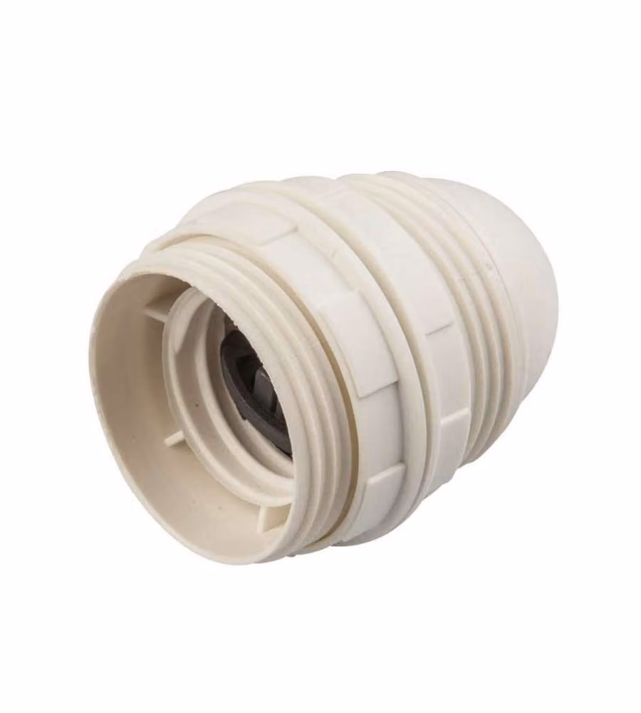 Portalampada Poly Pool in plastica bianco con attacco E27 250V
