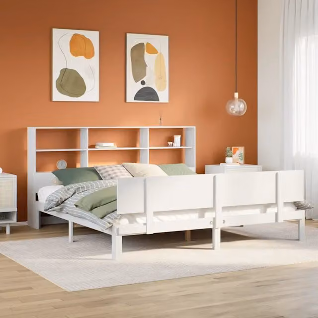 Giroletto con Libreria senza Materasso 180x200 cm in Legno Pino 3322673