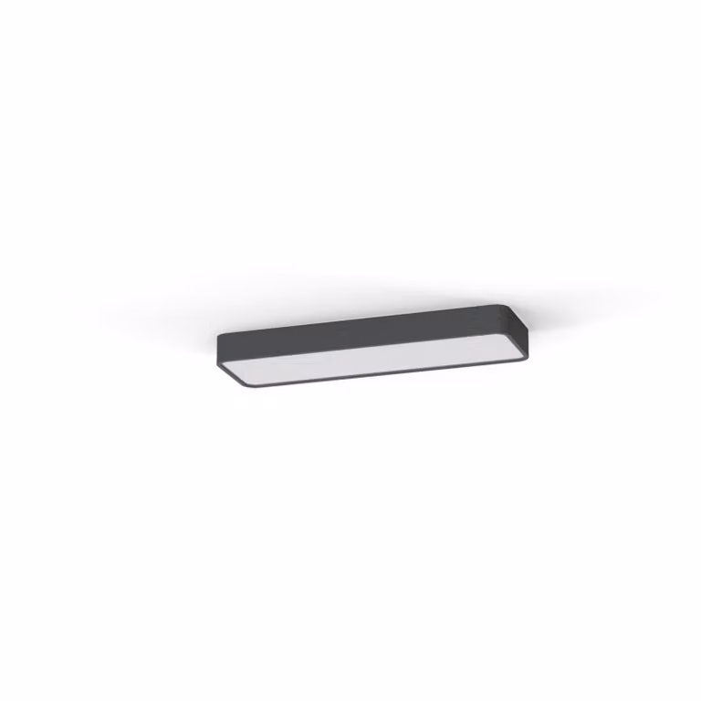Plafoniera rettangolare SOFT grigio grafite-bianco 2xT8x16W in plastica, dimensioni: 6x20x63 cm, IP20, Nowodvorski Lighting