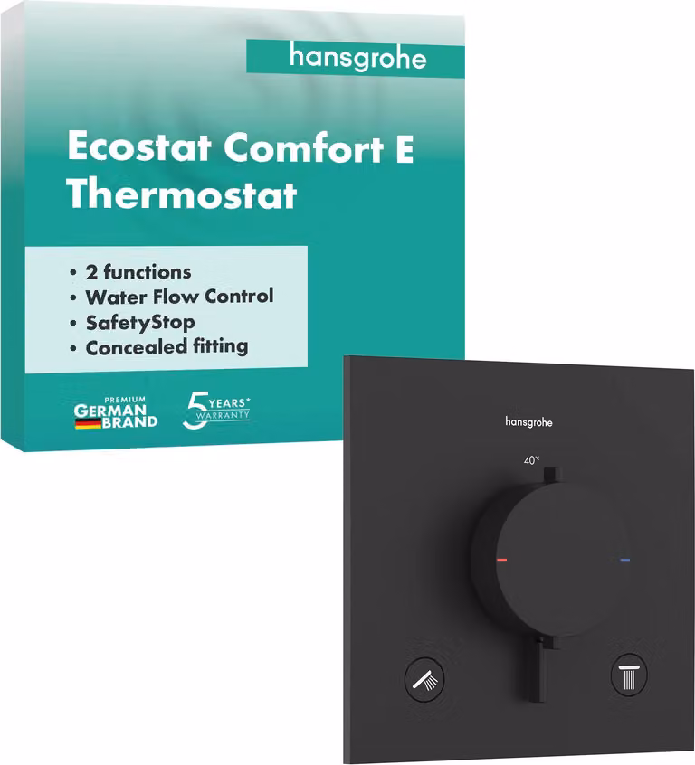 hansgrohe Set finito termostato da incasso Ecostat Comfort E 2 utenze MSW, 1 pz.