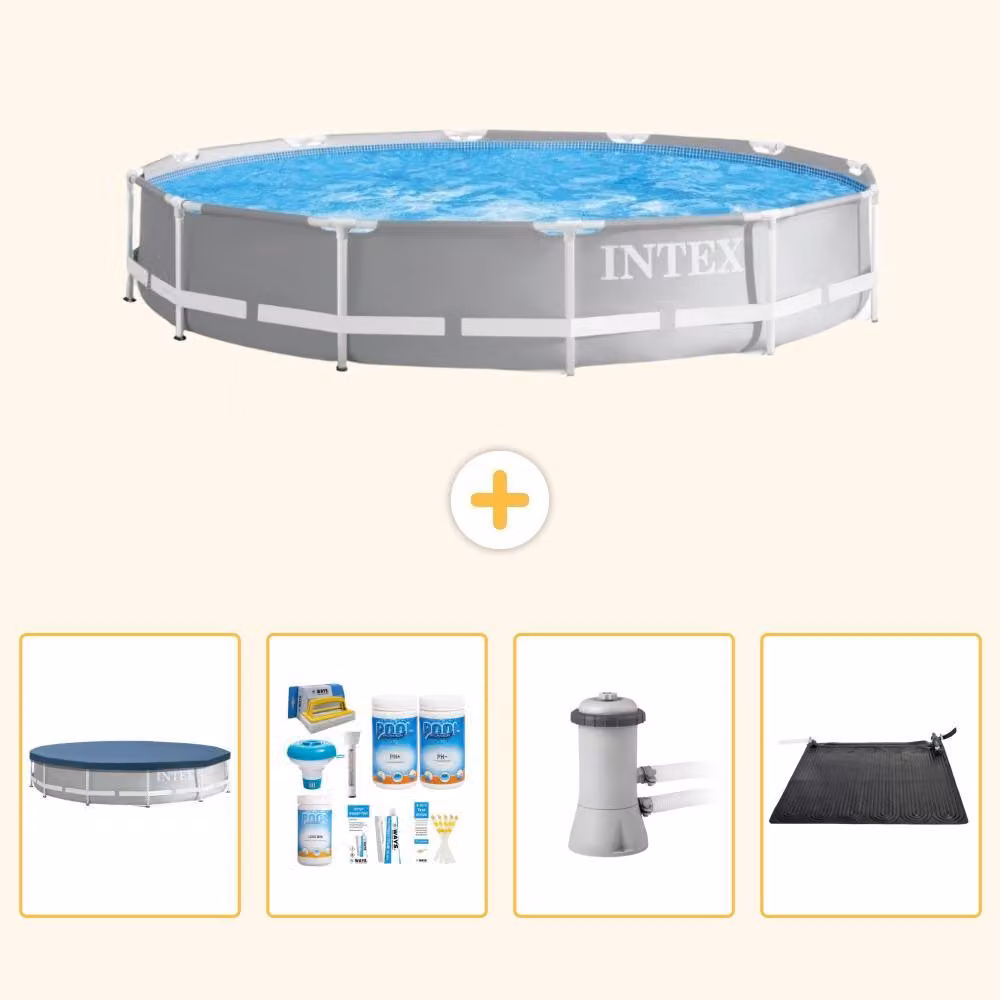 Struttura per piscina a forma di prisma - 366x76 cm - composta da 5 elementi - modello SCB4