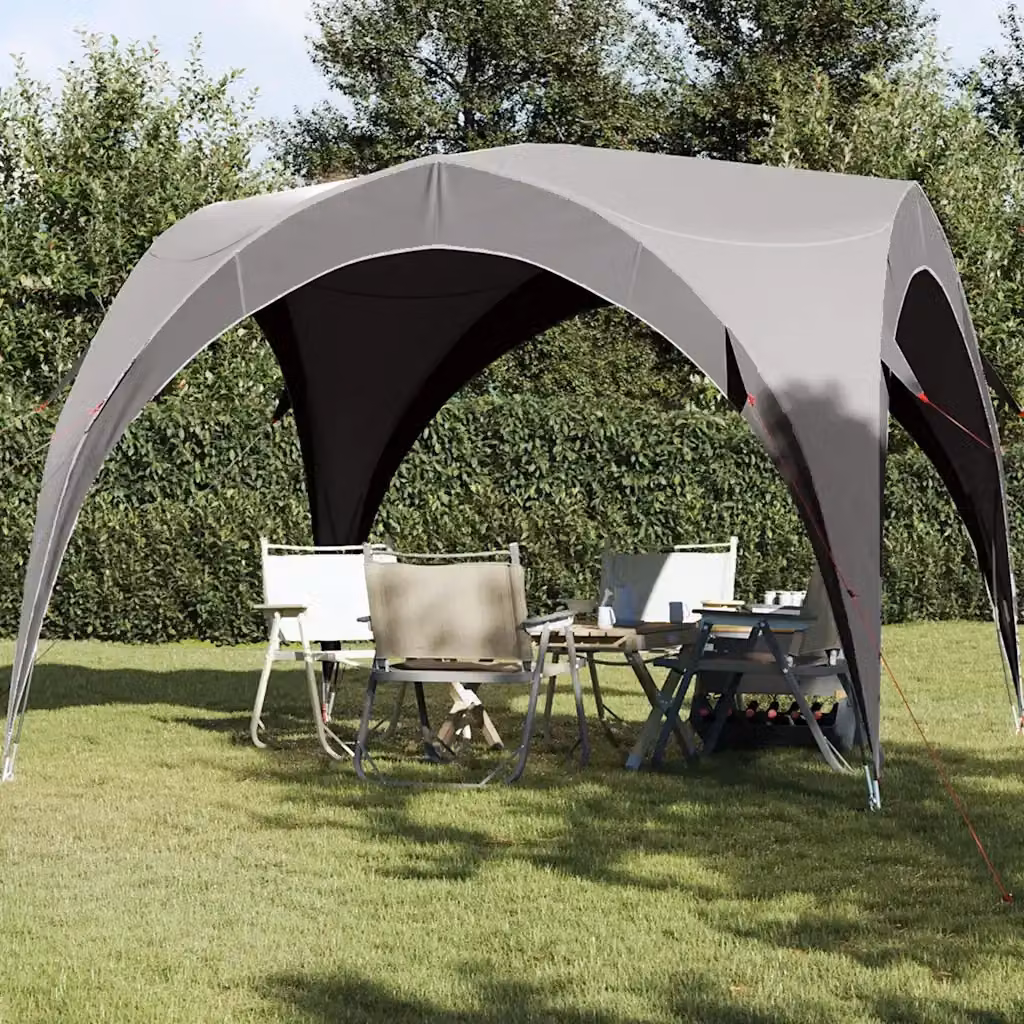 Tenda per feste bianca impermeabile in poliestere e fibra di vetro L: 305 cm, P: 305 cm, H: 216 cm – 2