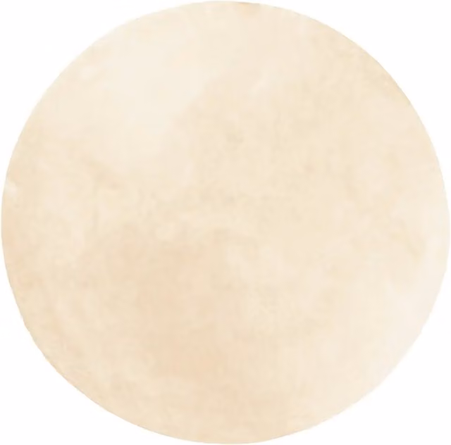 Tappeto rotondo a pelo corto HUARTE beige, morbido e lavabile, adatto a riscaldamento a pavimento, Diametro: 200 cm