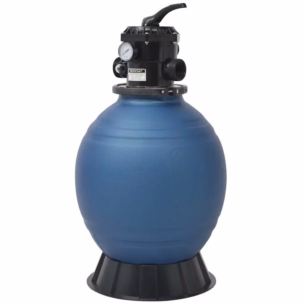 Filtro a sabbia per piscine vidaXL con valvola a 6 posizioni, blu, diametro 460 mm – 2