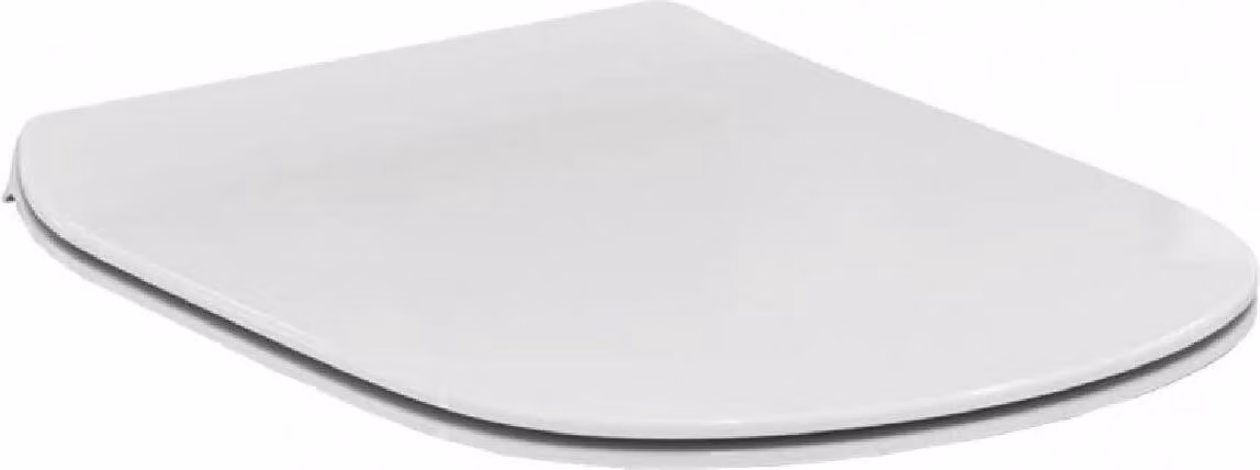 Ideal Standard Tesi - Sedile per wc ultrapiatto, chiusura morbida, bianco opaco T3527V1