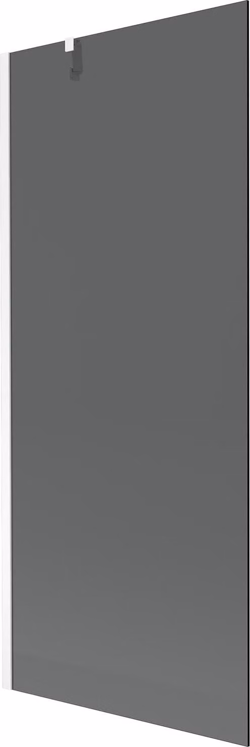 Mexen Next paratia per vasca da bagno 1-anta 80 x 150 cm, grafite, bianco - 895-080-000-00-40-20