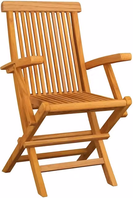 Sedie Pieghevoli con Cuscini Beige 8pz Legno Massello di Teak 3072892