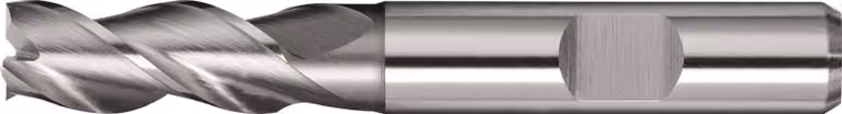 Fresa a scanalatura DIN 844 tipo W, diametro nominale 5 mm, HSS-Co8 DIN 1835 B, numero di taglienti 3, corte