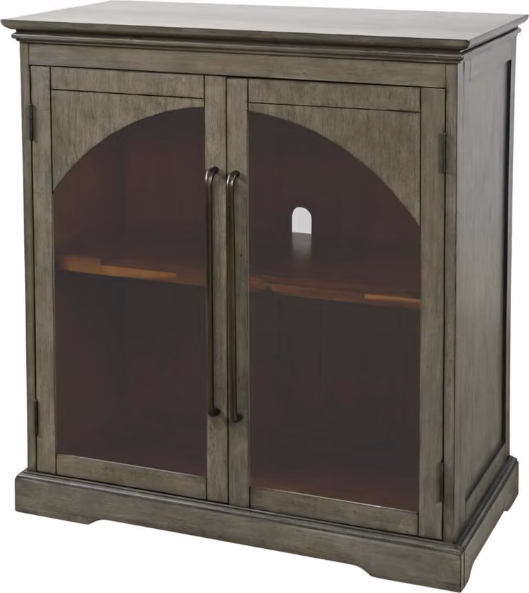 FURNLUX Credenza Avola Grigio Verde E Marrone 84cm / Colore principale: Grigio / Dimensioni: 84 x 92 x 43 cm