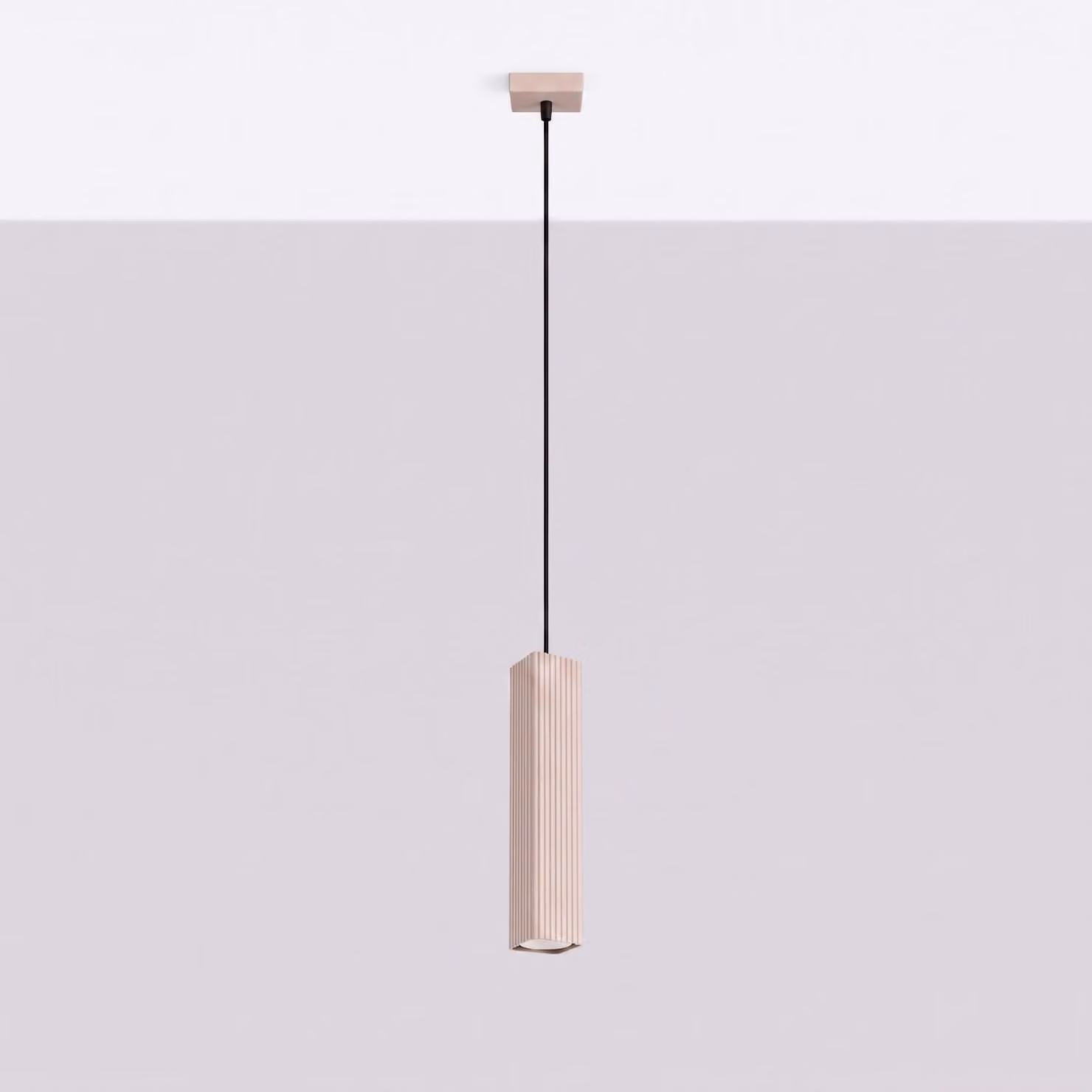 Lampada a sospensione RAYO 1 tortora 1xGU10 10W alluminio 118x8x8cm Sollux Lighting