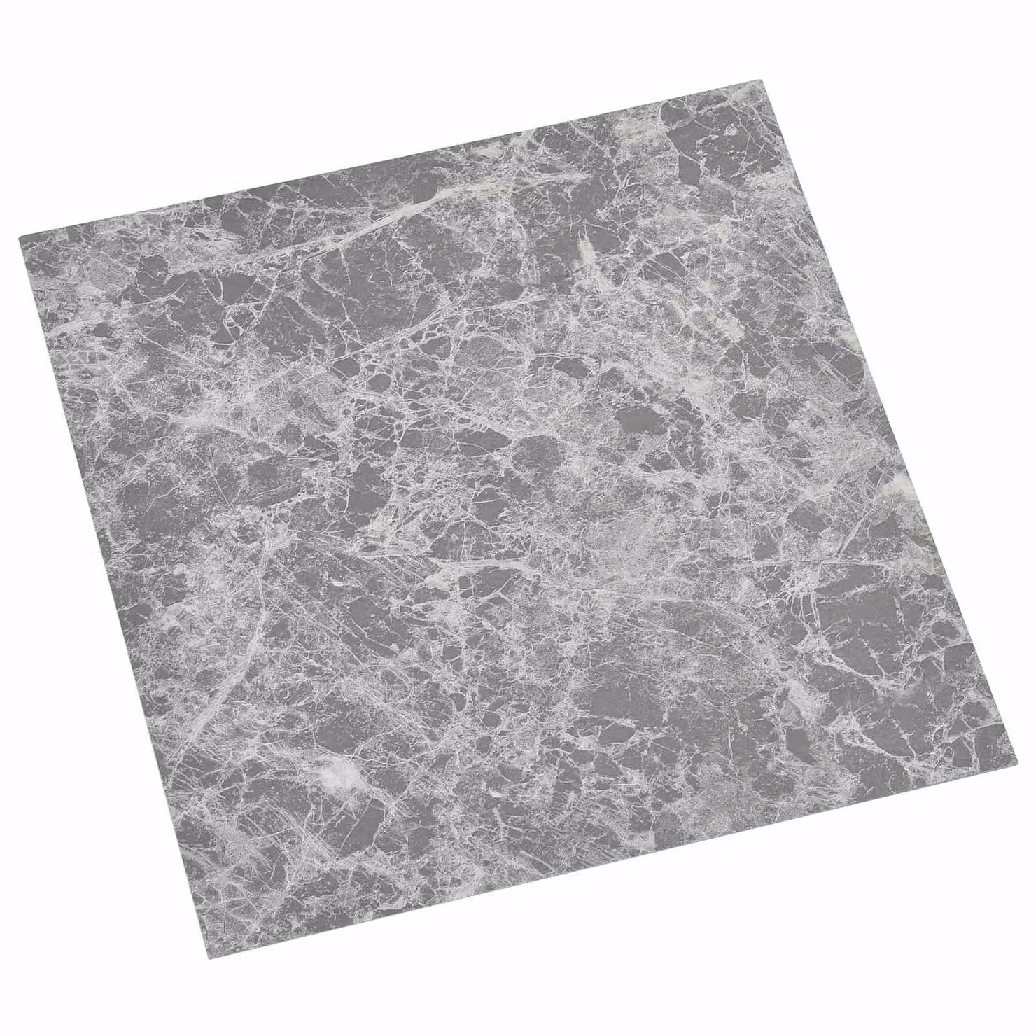 Plance per pavimentazione autoadesive vidaXL effetto legno in plastica, Grigio e Bianco, L: 30,5 cm, P: 30,5 cm, H: 0,5 cm