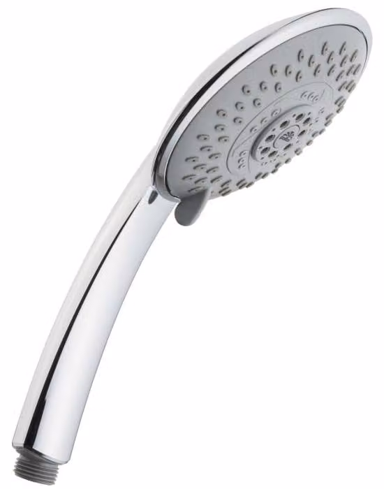 Rubinetto da parete con doccetta, diametro 12 cm, con 4 diverse modalità di erogazione